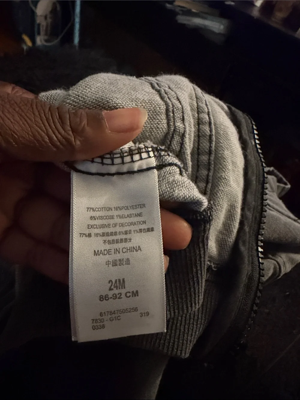Levi's Toddler Hooded Jean Jacket in Charcoal